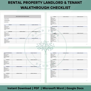 Peut inclure: Une liste de contr&ocirc;le de visite de propri&eacute;t&eacute; locative imprimable pour les propri&eacute;taires et les locataires. La liste de contr&ocirc;le comprend des sections pour la cuisine, le salon, la salle &agrave; manger, les salles de bain, les chambres et autres zones. La liste de contr&ocirc;le est con&ccedil;ue pour aider les propri&eacute;taires et les locataires &agrave; documenter l'&eacute;tat de la propri&eacute;t&eacute; au d&eacute;but et &agrave; la fin d'un bail.