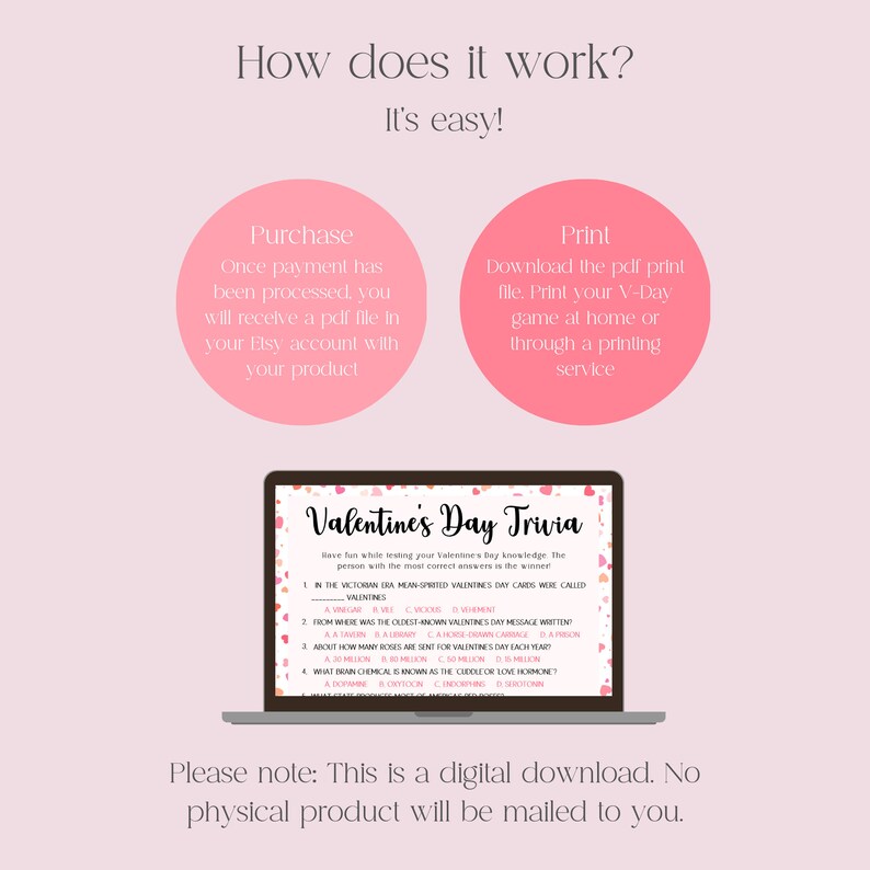 Valentines Day Trivia Printable Game, Printable Valentines Day Party ...