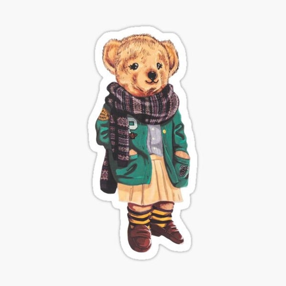 Polo Bear Girl Ralph Lauren Sticker Laptop Sticker Bumper - Etsy