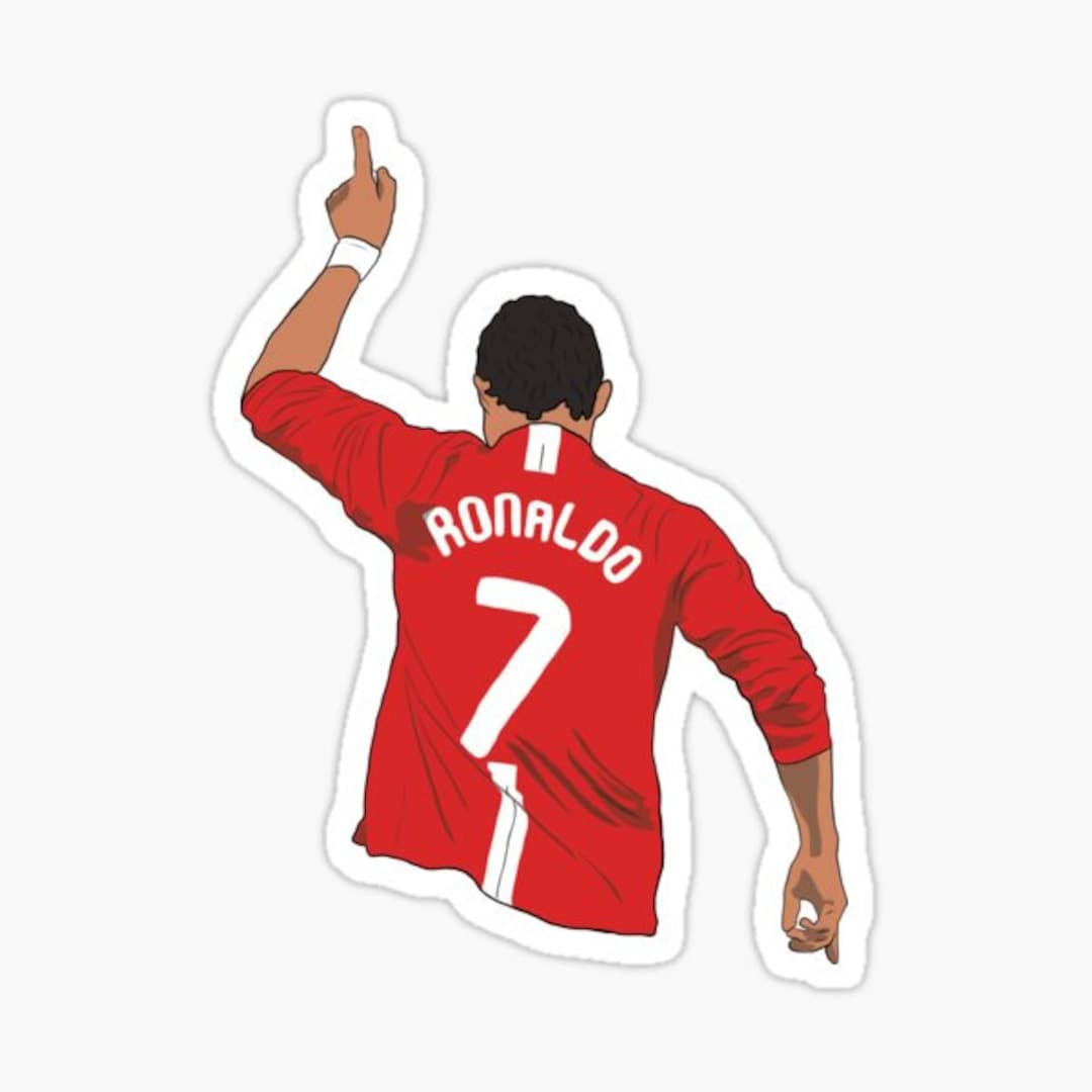 Ronaldo Sticker Sport Sticker Laptop Sticker Bottle Car Etsy