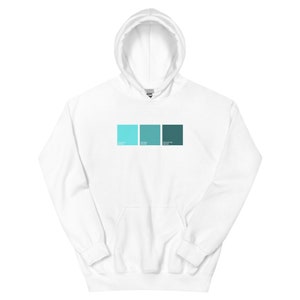 Teal Paint Swatches Unisex Hoodie
