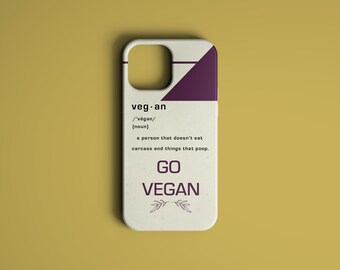GO VEGAN Fundas biodegradables para teléfonos