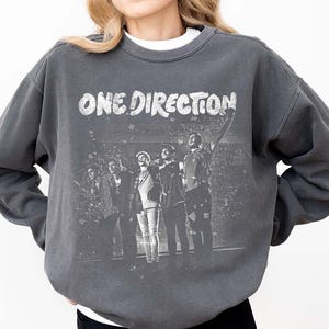 One Direction Shirt, One Direction Sweatshirt, 1D Merch Comfort Colors Shirt, 1D Retro Graphic One Direction Fan Xmas Gift, Music Band Gift