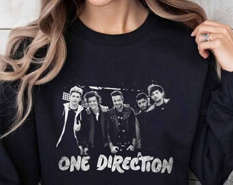 One Direction Graphic Sweatshirt: 1D Retro Fan Gift