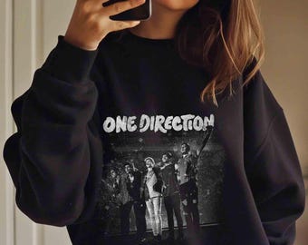 One Direction Graphic Sweatshirt: 1D Retro Fan Gift