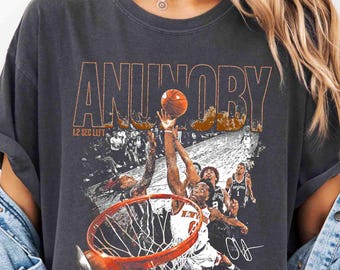 New York Knicks Shirt, OG Anunoby 8 Vintage Graphic Basketball T-shirt