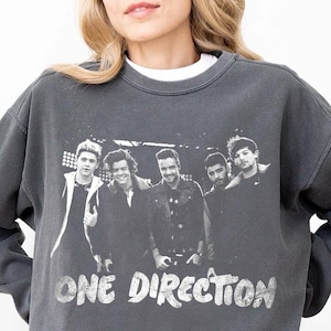 One Direction Shirt, One Direction Sweatshirt, 1D Comfort Colors Sweatshirt, 1D Retro Graphic One Direction Fan Xmas Gift, Music Band Gift