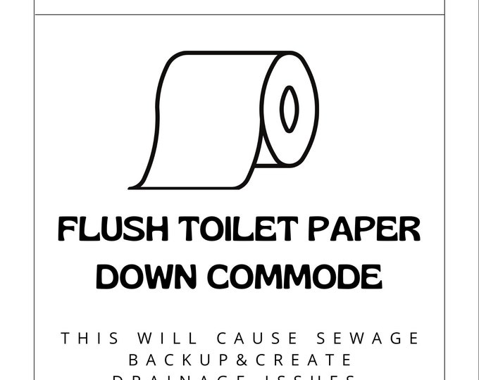 Paper Down Flush Toilet Paper Down Commode - Etsy