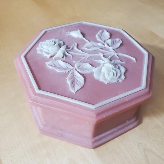 Pink Rose Trinket Box (Plastic) - image 2