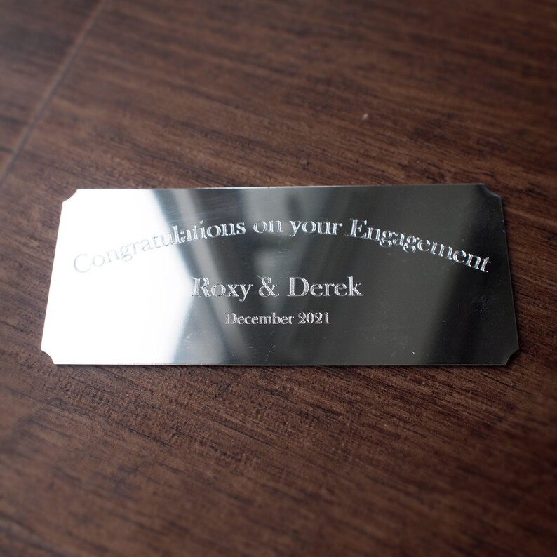 Large Aluminium Trophy Plaque 89x38mm, 5 Colours to Choose, Custom ...