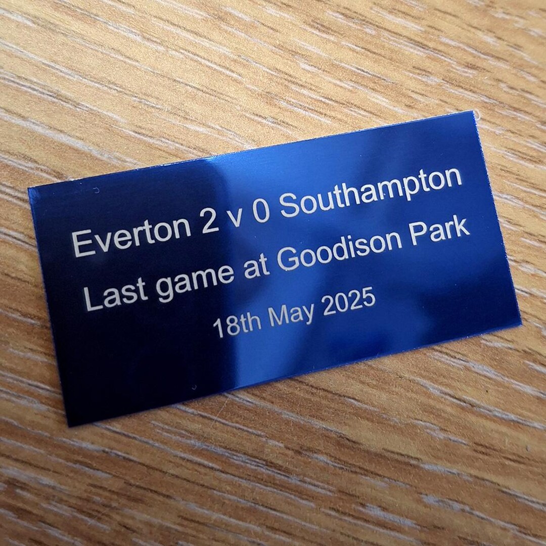 Large Aluminium Trophy Plaque 89x38mm, 5 Colours to Choose, Custom ...