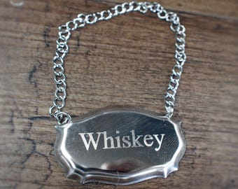 Personalised Steel Wine Bottle Decanter Label - Superb Final touch for Dining, Parties, Gatherings and More