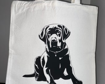 Labrador Dog Canvas Tote Bag | Puppy Lover Gift