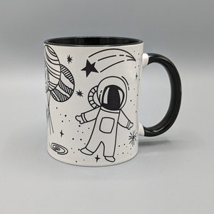 Mug fusée, tasse à café en céramique de 11 oz, tasse spatiale, tasse  planètes, tasse noire, cadeau espace, cadeau astronomie, espace rétro -   Canada
