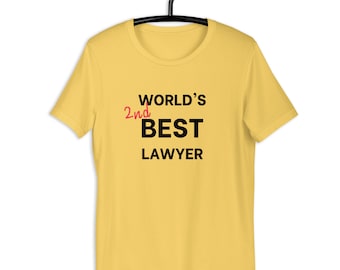 World's 2nd Best Lawyer Better Call Saul Goodman Jimmy McGill Unisex t-shirt