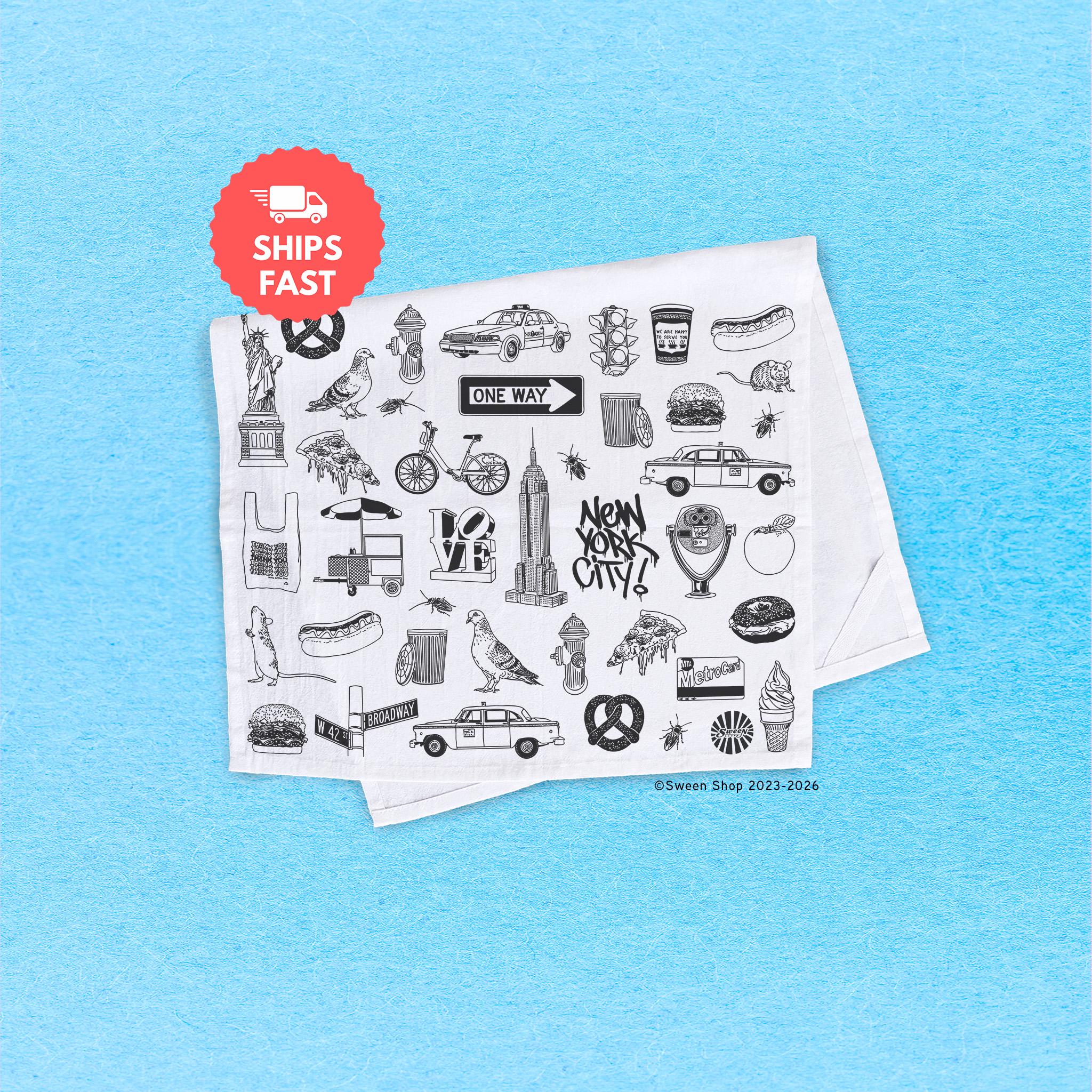 NYC Cotton Tea Towel Kitchen Gift