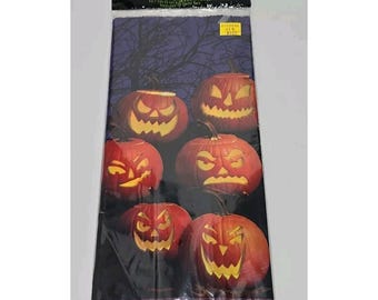 Halloween 20 Cello Trick or Treat Candy Bags Pumpkin Jack-O-Lantern W/twist Ties