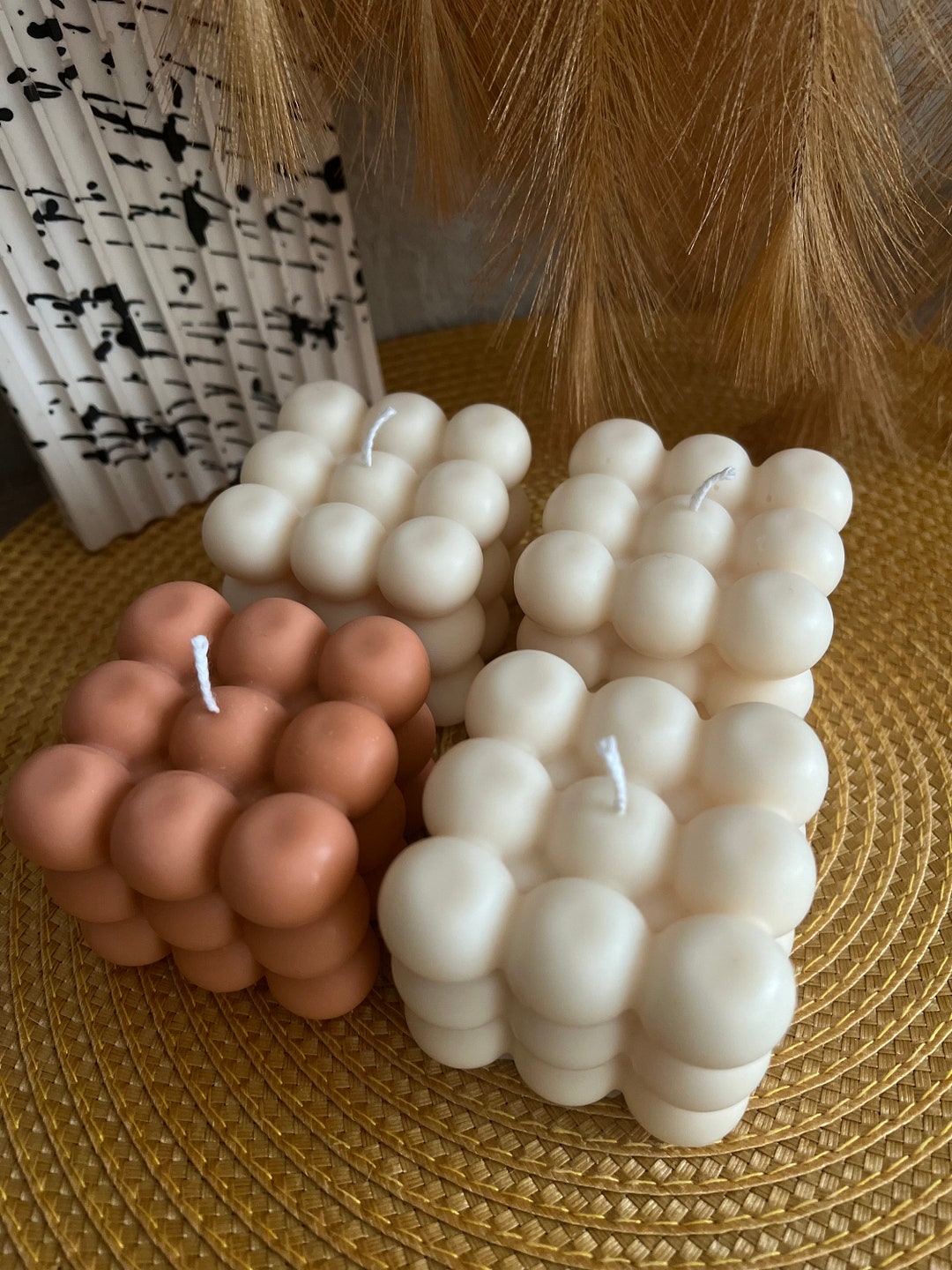 Handmade Bubble Soy Wax Candle | Home Decor Gift - Etsy