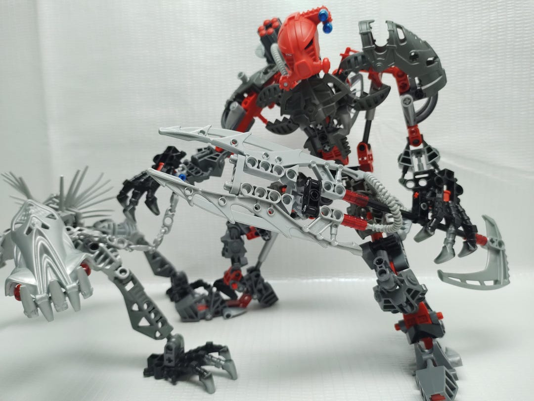 Maxilos Lego Bionicle - Guerreros - Maxilos y Spinax - 8924 - Etsy España