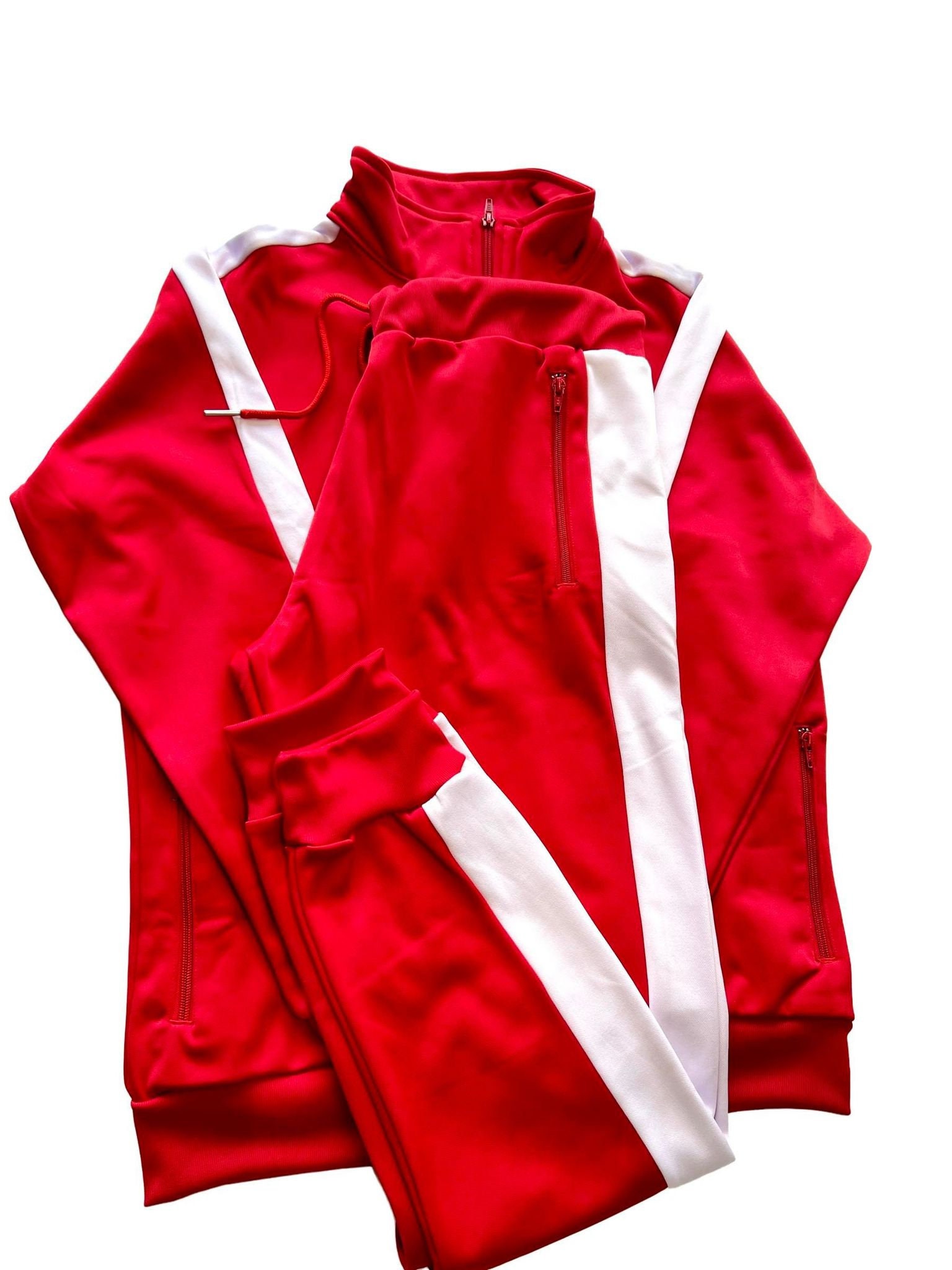 Vintage Miami Heat Tracksuit Men's XL White Red Stripe Jacket Pants Satin  Detail