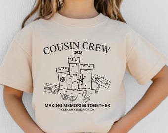 Matching Cousin Crew Beach Shirt, Cousin Vacation Shirts, Personalized Cousin Shirts, Matching Family Shirts, Beach Trip Shirts,Location Tee