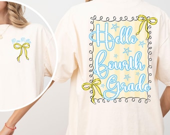 Comfort Colors Fourth Grade Teacher Shirt, Fourth Grade Shirt Custom Fourth Grade Tshirt 4th Grade Team Personalized Teacher 4th Grade Shirt