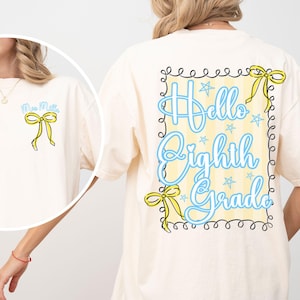 Comfort Colors® Eighth Grade Teacher Shirt, 8th Grade Teacher Shirt, 8th Grade T-Shirt, Eighth Grade Stamp TShirt, Middle School Teacher Tee