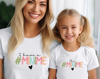 Mummy and me Matching Set, Funny Mini me Shirt, New Grandma Gift, Grandmas Buddy Matching Outfit, Gigi and me, Mama Mini tshirt