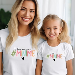 Mummy and me Matching Set, Funny Mini me Shirt, New Grandma Gift, Grandmas Buddy Matching Outfit, Gigi and me, Mama Mini tshirt image 1