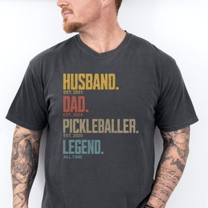 Custom Pickleball Husband Dad Shirt, Personalized Pickleball Squad Matching Shirt, Custom Pickle Ball Crew Unisex Group Shirts, Pickleball