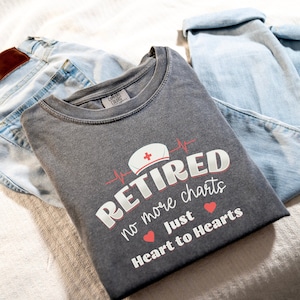 Custom Retired Nurse 2024 Comfort Colors, Personalized Gift for Nurse, Funny Retired t-shirt for Nurse, Retro Nurse tshirt, Retirement party