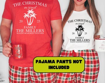 Custom Matching Family Christmas Pajama Shirts, Funny Group Christmas Pajamas, Custom Christmas Vacation Tees, Matching Pajama Sweatshirt