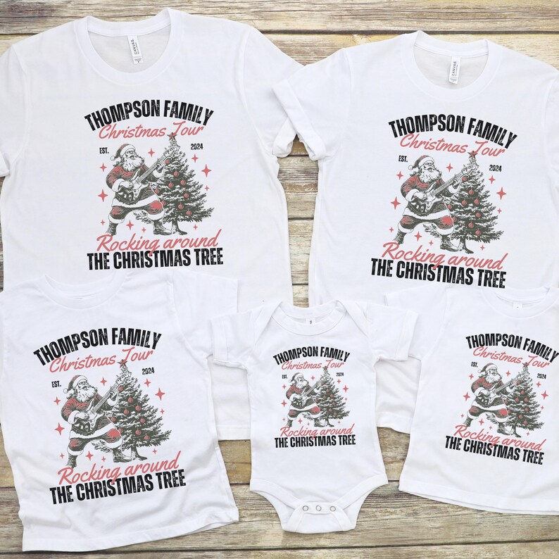 Custom Family Christmas Tour 2024 Shirt, Family Musical Christmas