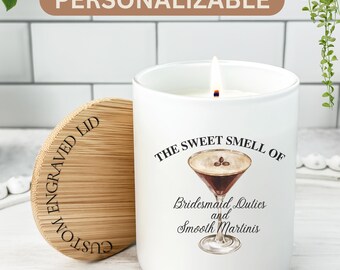 Bridesmaid Proposal Candle, Small Bridesmaid Candle, Personalized Bridesmaid Gifts, Bridesmaid Proposal Idea, Maid of Honor, Martini Candle