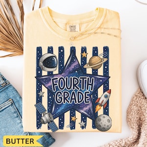 Fourth Grade Teacher Shirt, Galaxy Elementary School Team, Out of Space Theme Tshirt, Back to School Teacher Shirt, 1st Day of School