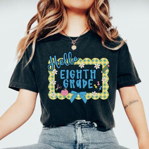 Comfort Colors® Eighth Grade Teacher Shirt, 8th Grade Teacher Shirt, 8th Grade T-Shirt, Eighth Grade Stamp TShirt, Middle School Teacher Tee