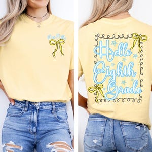 Comfort Colors® Eighth Grade Teacher Shirt, 8th Grade Teacher Shirt, 8th Grade T-Shirt, Eighth Grade Stamp TShirt, Middle School Teacher Tee