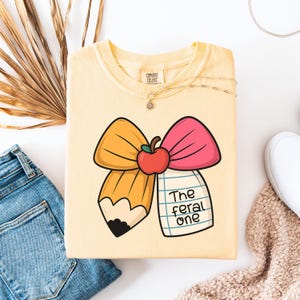 Group Comfort Colors Teacher Shirts, Funny Bow Teacher Shirt, Funny Most Likely to Tees, Back to School Tshirt, Teacher Team, Staff Tee