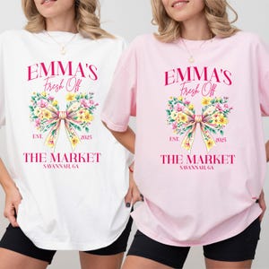 Custom Fresh Off the Market Bachelorette Party Shirts, Floral Bachelorette Party, Personalized Garden Party Bach, Wildflower Bridal Party