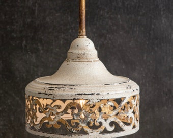 Distressed Farmhouse Styie Pendant Light