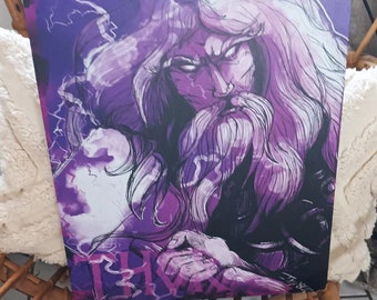 THOR Nordic God Print on Rigid Board 30 cm X 40 cm