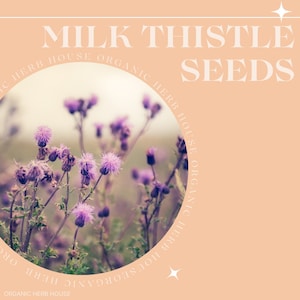 Organic Milk Thistle Cracked Seeds, Liver detox, medicinal herbs