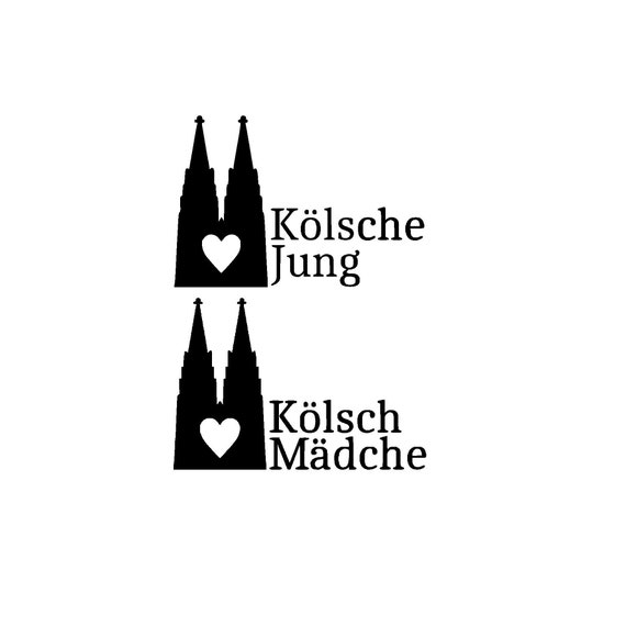 Plotterdatei Kölsch Mädche und Kölsche - Etsy.de