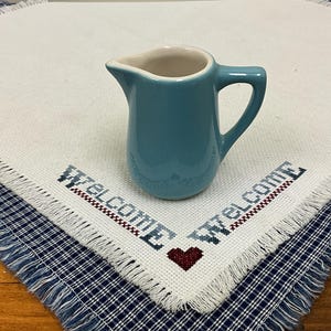 Vintage Mayer China Creamer - Robin Egg Blue Restaurant Ware