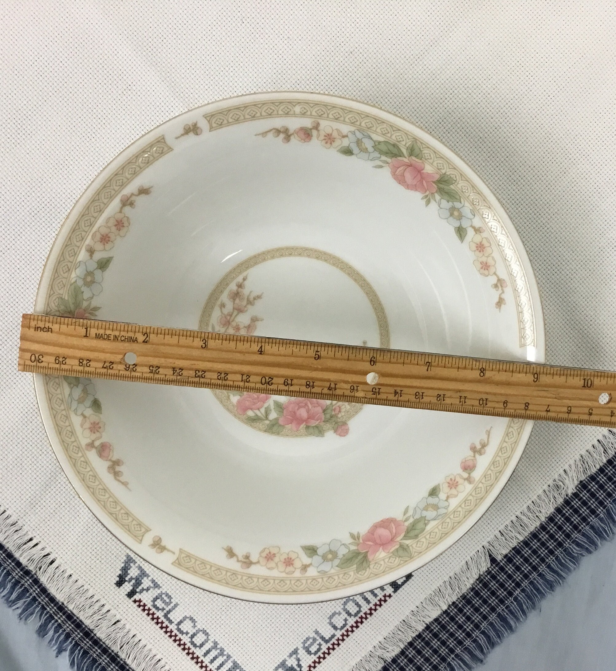 Fairfield Fine China, Symphony Pattern Large Serving Bowl Etsy