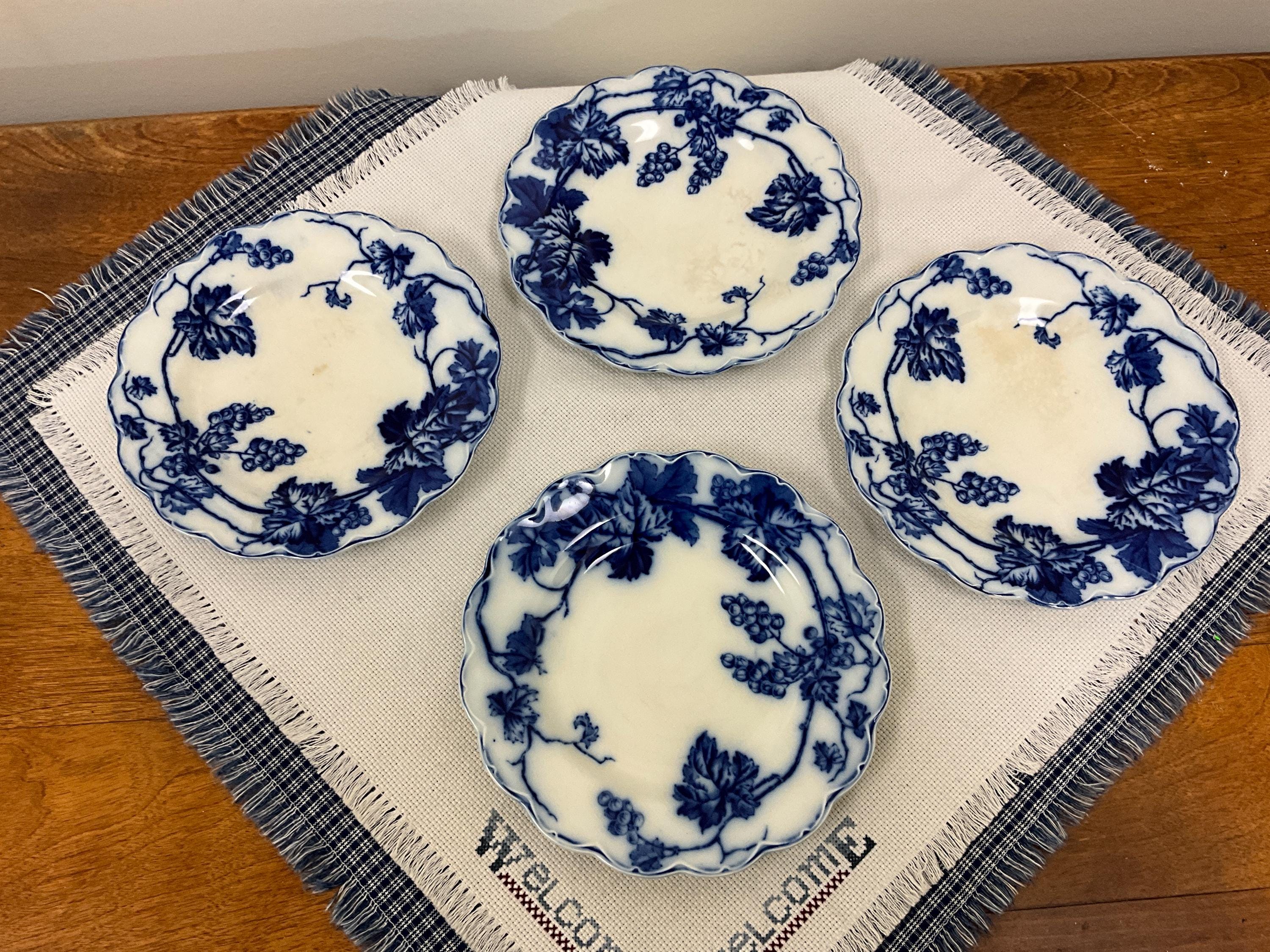 ジョンソンブラザーズ アンティークフロウブルー Oval Bowl アルバニ