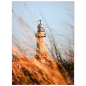 Leuchtturm Warnemünde Ostseeküste Deutschland - Poster