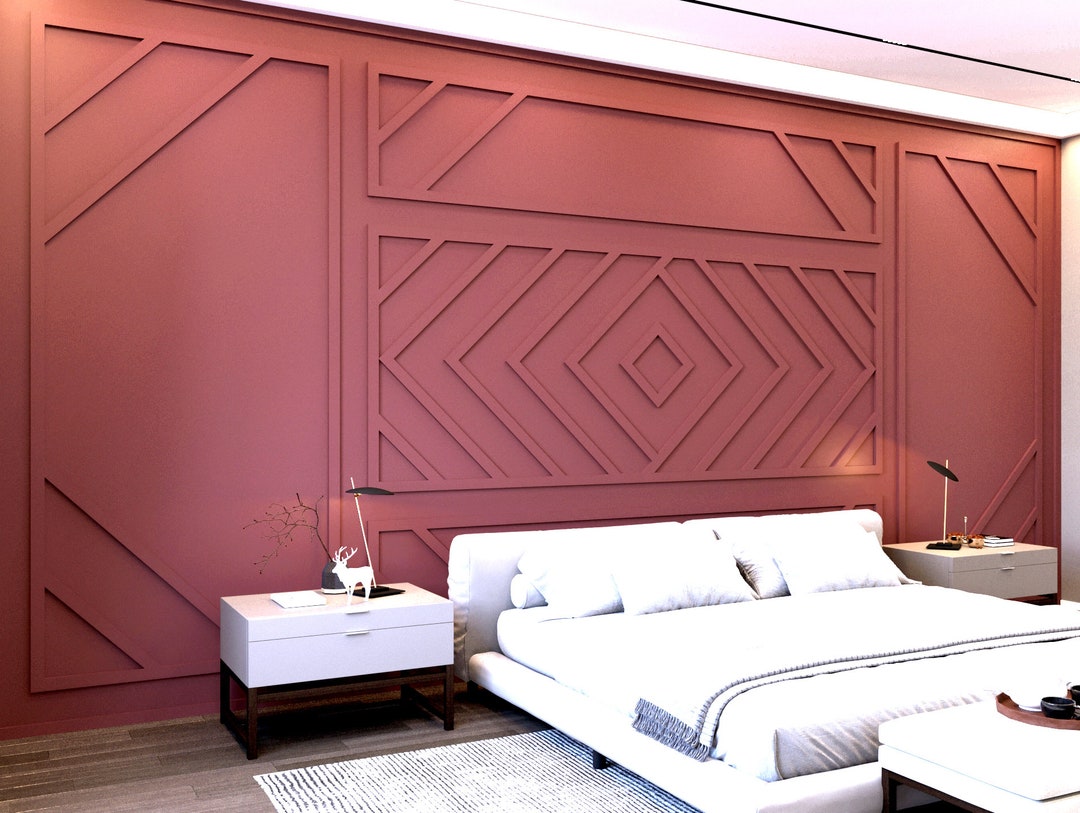 Wall Molding Kit Ready to Install Wall Paneling for Bedroom, Dining ...