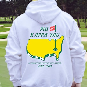 Phi Kappa Tau Fraternity College Golf Comfy Soft Crewneck Sweatshirt | Golf Inspired Phi Tau Fraternity Greek Life Sweatshirt Gift
