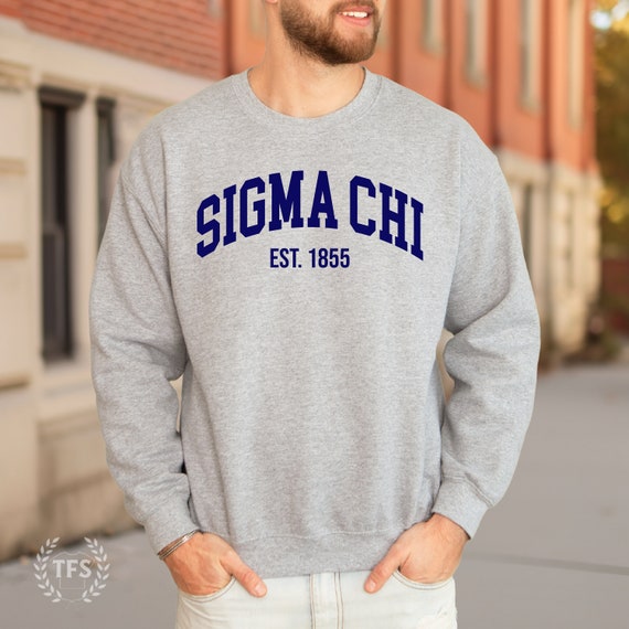 Sigma Chi Fraternity College Comfy Soft Crewneck Sweatshirt Sigma
